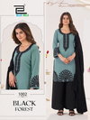 Black Forest By Blue Hills Georgette Kurti With Bottom Dupatta Wholesale Online